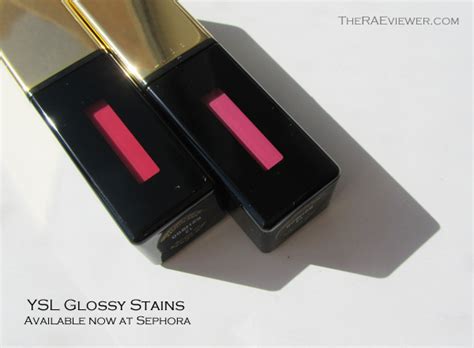 YSL Glossy Stains in Coril Fauve 12 and Rose Vinyl 15 Review, 